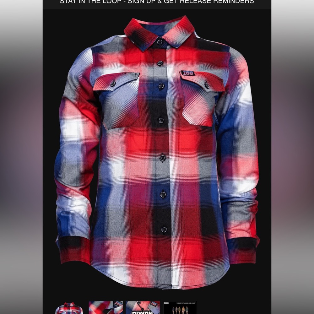 BRAND NEW Dixxon Women’s Channel 199 Flannel Size Small